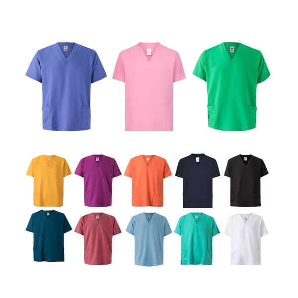 Short-sleeved tunic (140 g/m²) made from 100% microfibre