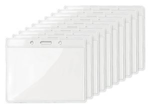 Pack da 100 GiftRetail MO8599 - BADGY Badge Trasparente BADGY 10x8cm
