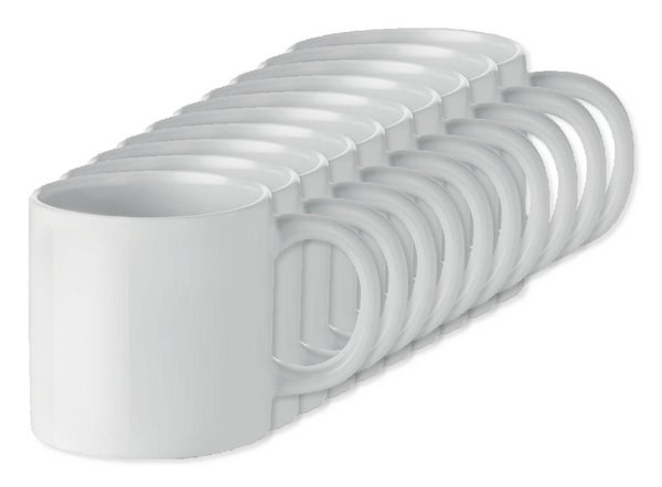 Pack da 10 GiftRetail MO9244 - MINI SUBLIM Tazza sublimatica small