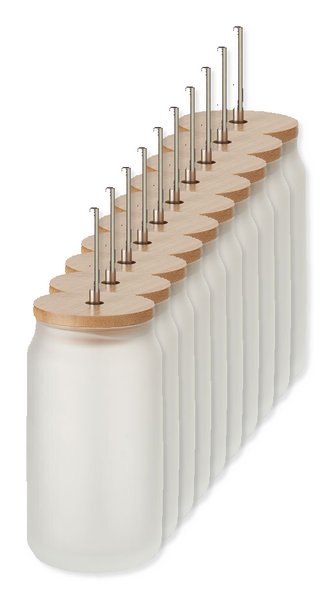 Pack da 10 GiftRetail MO6919 - JARBLIM Barattolo da cocktail 400 ml