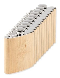 Pack da 10 GiftRetail MO6356 - HIPHIP Fiaschetta in bamboo 175ml