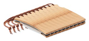 Pack da 10 GiftRetail MO6623 - MANSAN Coltello pieghevole in bamboo