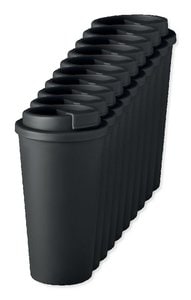Pack da 10 GiftRetail MO6244 - TUESDAY Bicchiere in acciaio in PP