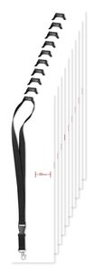 Pack da 10 GiftRetail MO8595 - LANY Lanyard con moschettone