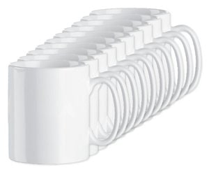 Pack da 10 GiftRetail MO8040 - SUBLIM Tazza in ceramica da 300 ml
