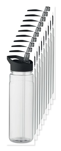 Pack da 10 GiftRetail MO6467 - ALABAMA Borraccia in RPET.  650ml PP
