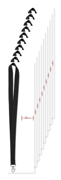 Pack da 100 GiftRetail MO9058 - SIMPLE LANY Cordino semplice LANY