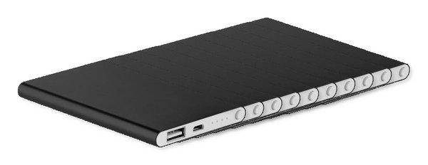 Pack da 10 GiftRetail MO8735 - POWERFLAT Power bank in alluminio da 400