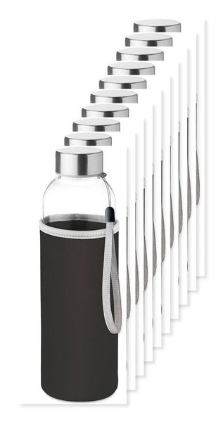 Pack da 10 GiftRetail MO9358 - UTAH GLASS La bottiglia di vetro UTAH GLASS 500 ml