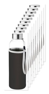 Pack da 100 GiftRetail MO9358 - UTAH GLASS La bottiglia di vetro UTAH GLASS 500 ml