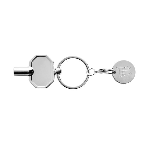 XD Collection P191.70 - RCS recycled zinc alloy radiator key keychain with coin
