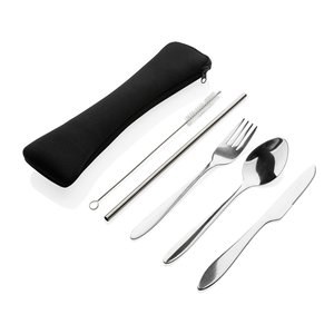 XD Collection P269.63 - Set posate riutilizzabili 4 pezzi in acciaio inossidabile