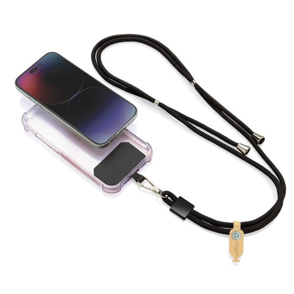 XD Collection P302.81 - Lanyard regolabile porta telefono CarryLoop in rPET RCS