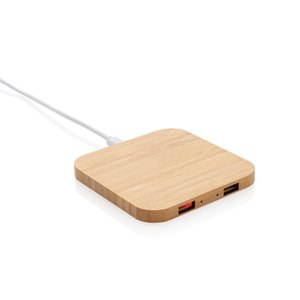 XD Collection P308.14 - Caricatore wireless 5W in bambù con USB