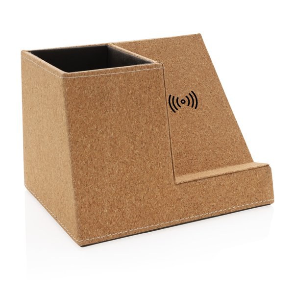 XD Collection P308.19 - Porta penne in sughero e caricatore wireless 5W