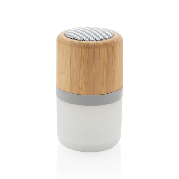 Speaker 3W in bambù con luce