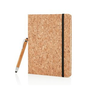 XD Collection P773.77 - Taccuino A5 Cork con penna in bambù