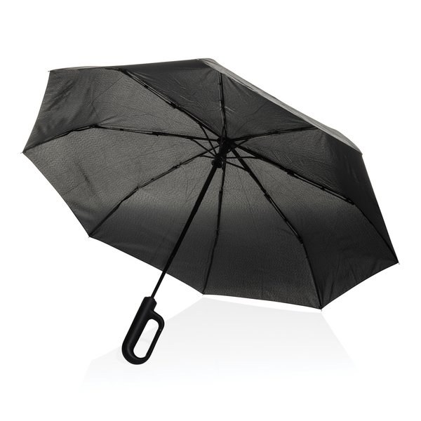 XD Collection P850.71 - Yara 21" AWARE™ RPET solid colour umbrella with carabiner