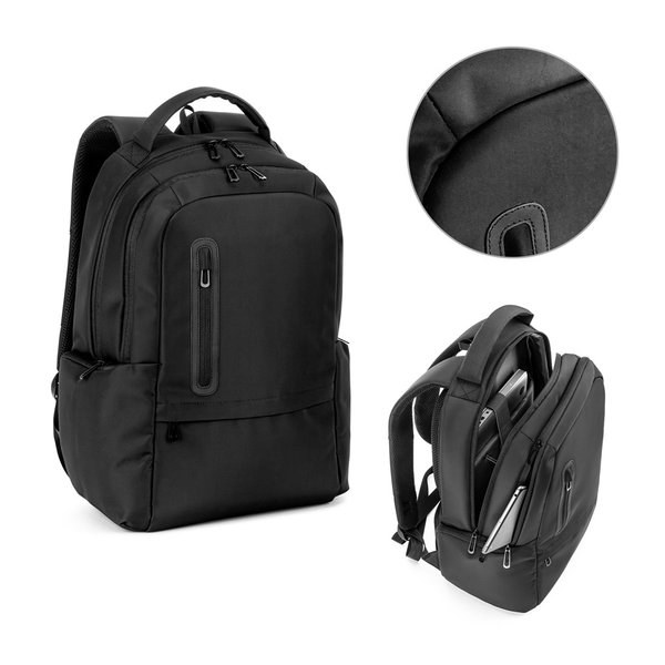 Zaino per laptop (17") in nylon 150D con 2 scomparti imbottiti - Egotier 92530
