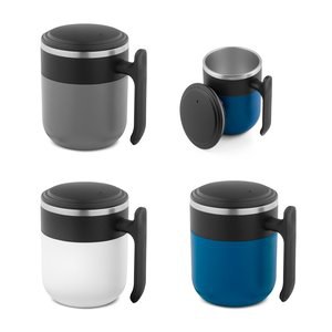 Tazza da viaggio con parete interna in acciaio inox e finitura opaca, 400 mL - Egotier 94439